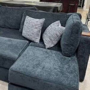 Lovesac Deep Seat Cover Set: Midnight Navy Corded Velvet